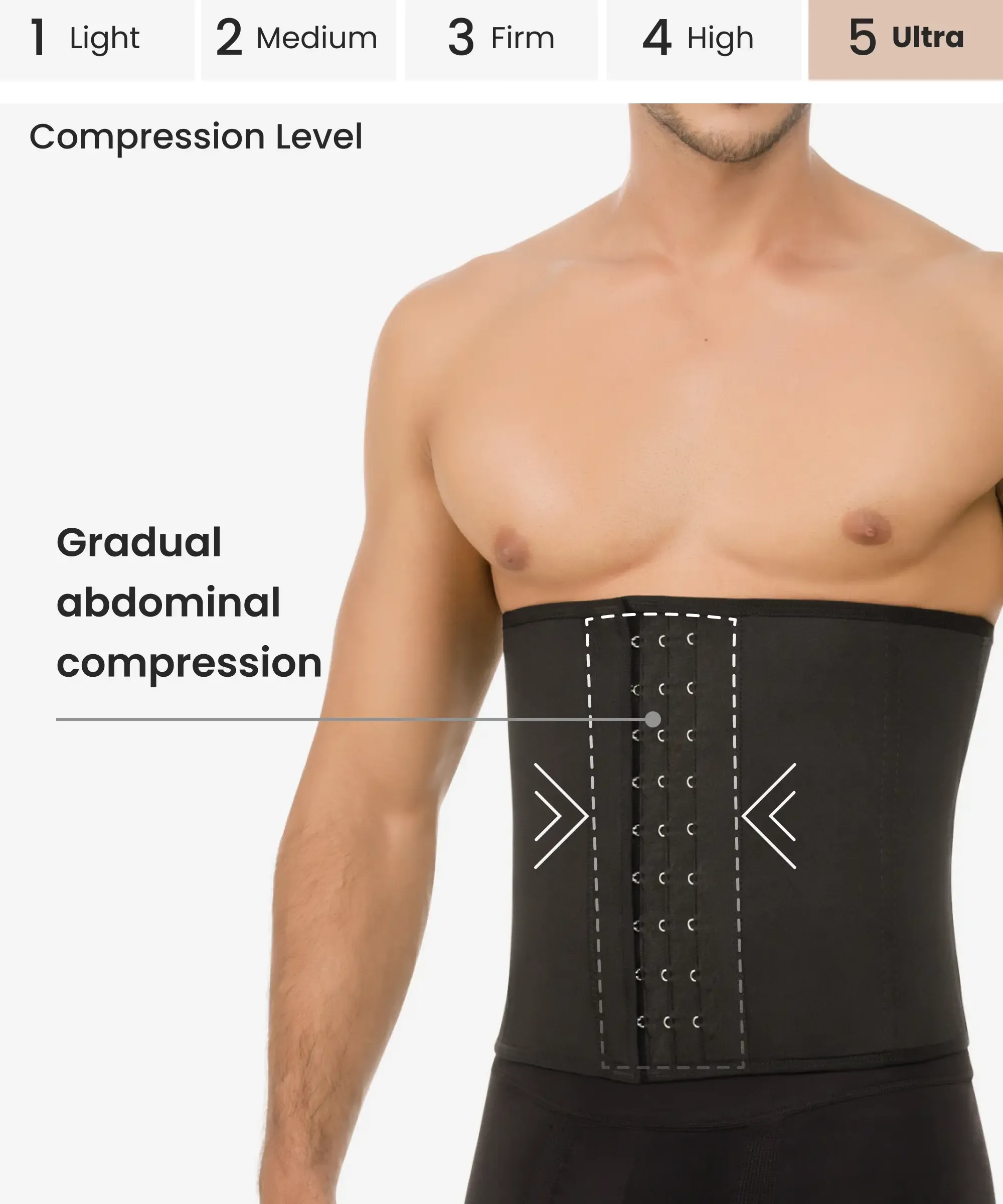 Men’s support and control waist cincher - Style 7016