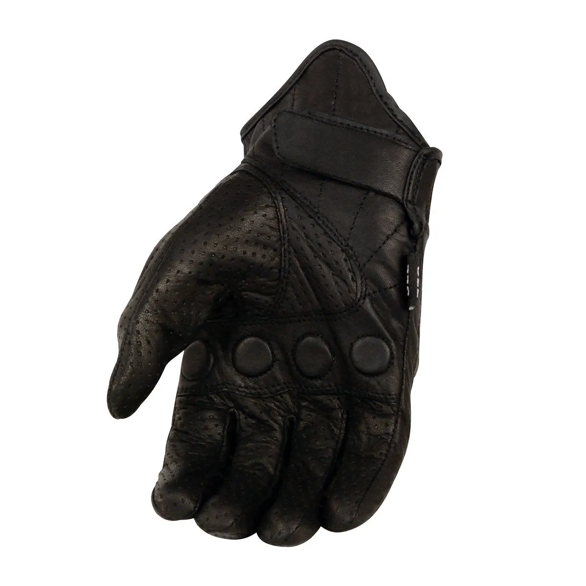 Milwaukee Leather SH812 Men's Black Perforated Leather Gloves with