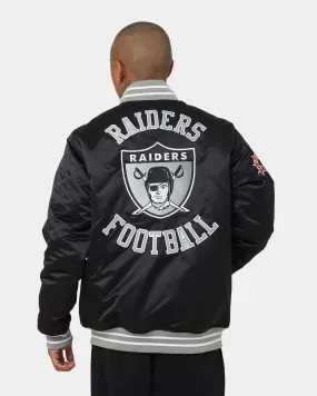 Mitchell & Ness Las Vegas Raiders Heavyweight Satin Jacket Black