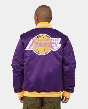 Mitchell & Ness Los Angeles Lakers Heavyweight Satin Jacket Purple