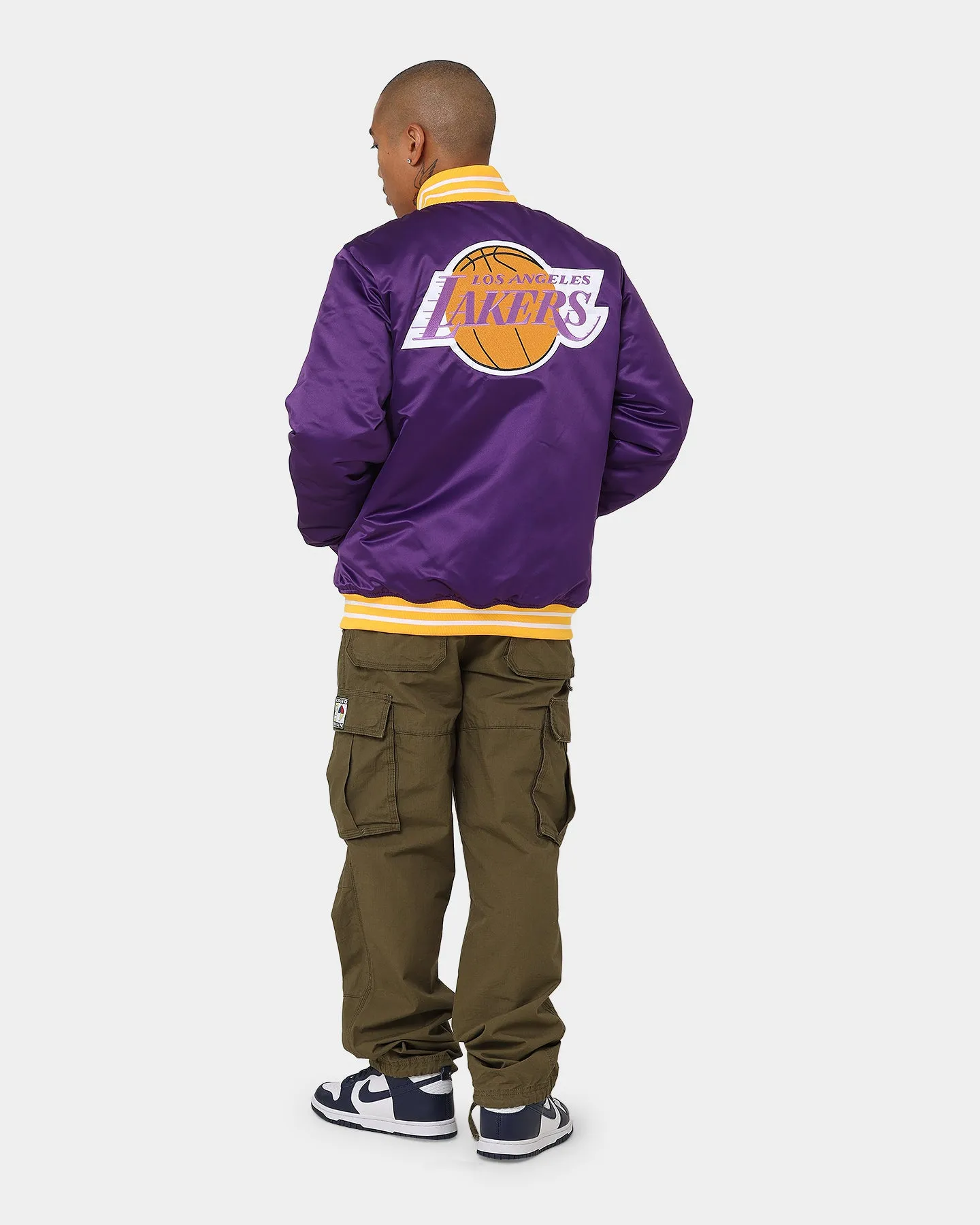 Mitchell & Ness Los Angeles Lakers Heavyweight Satin Jacket Purple