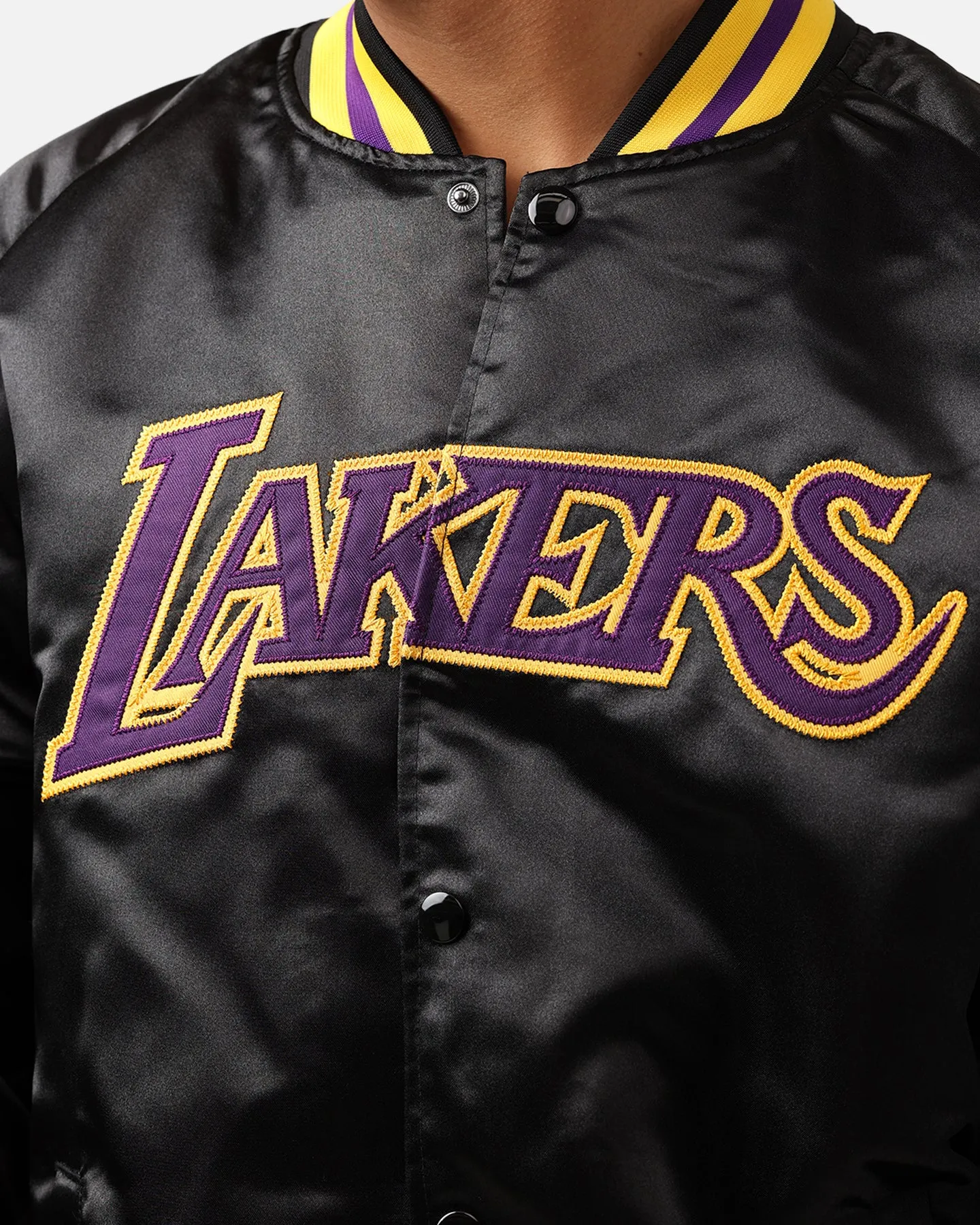 Mitchell & Ness Los Angeles Lakers Lightweight Satin Jacket Black