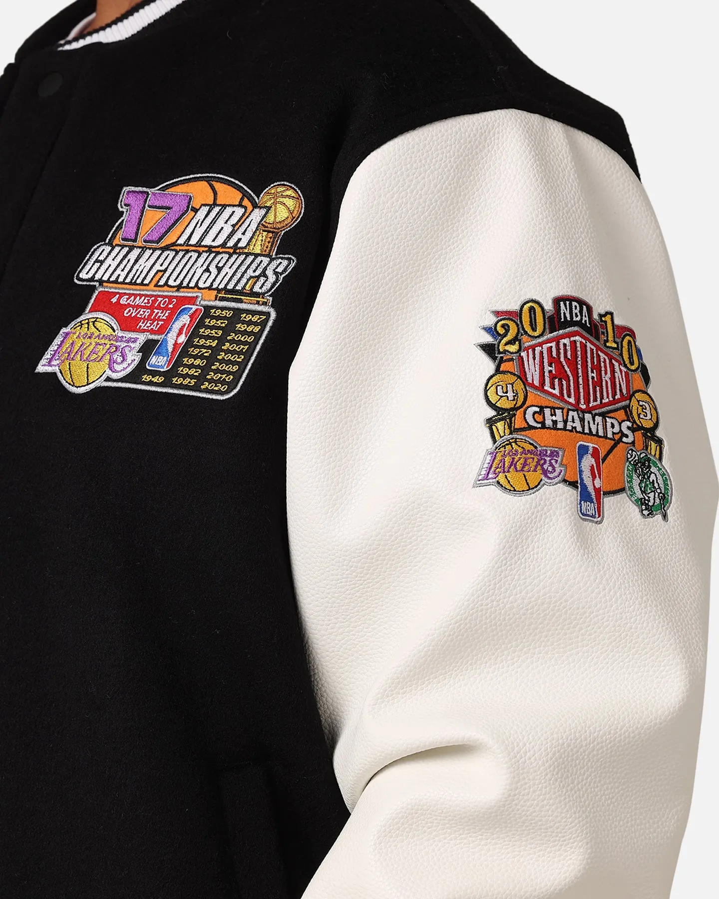 Mitchell & Ness Los Angeles Lakers Showtime Jacket Black/Cream