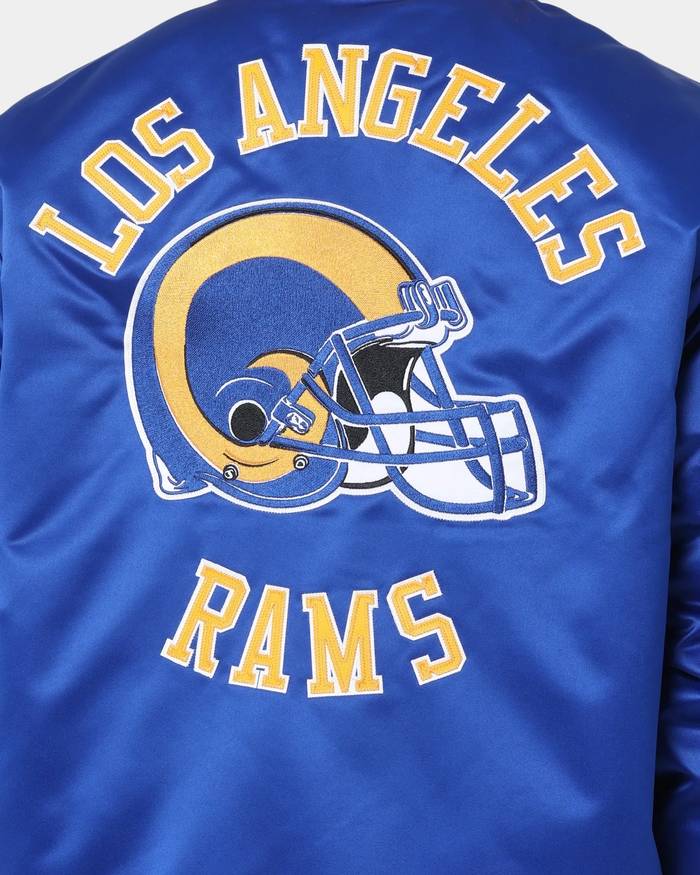 Mitchell & Ness Los Angeles Rams Heavyweight Satin Jacket Royal