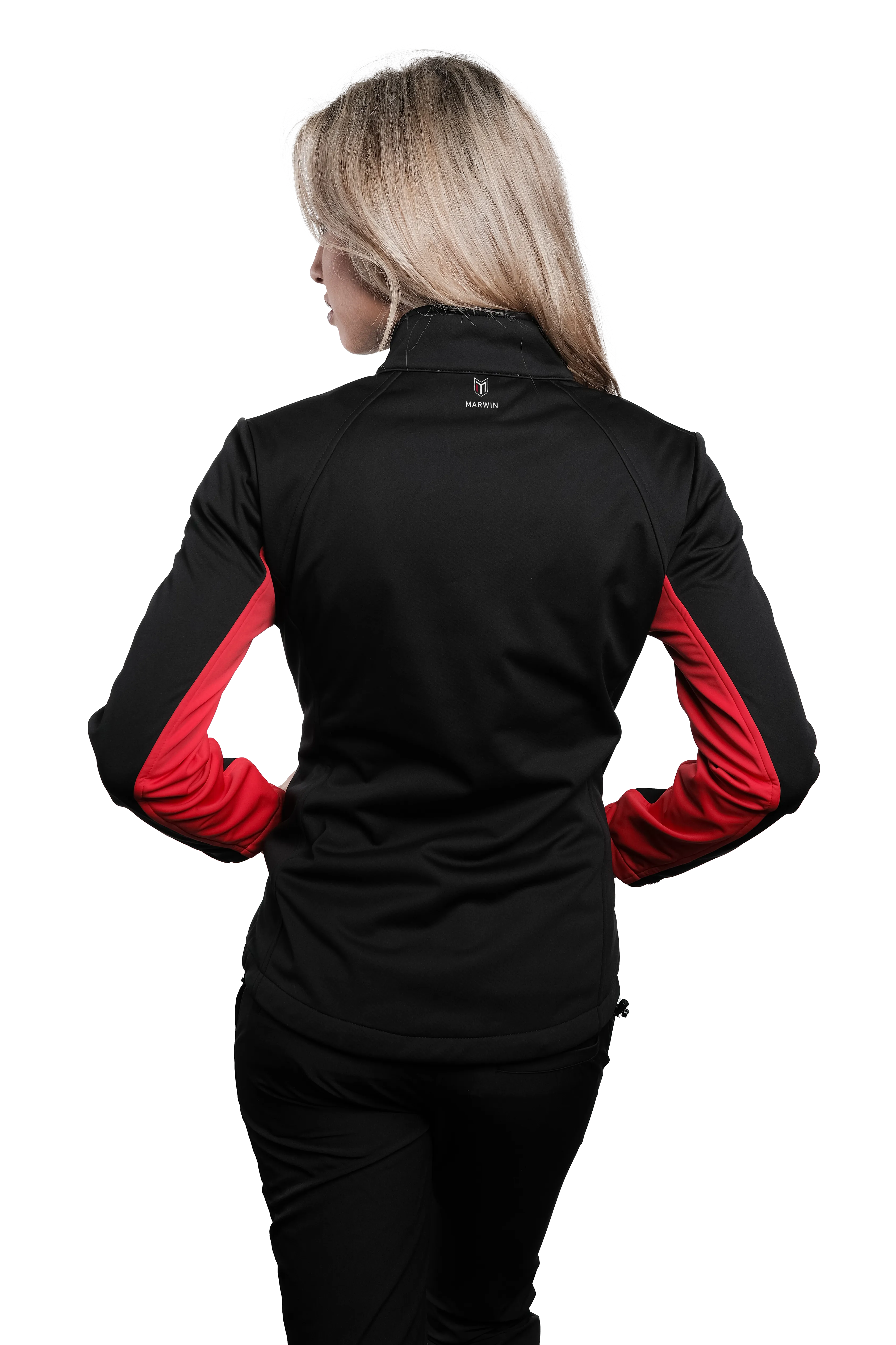 Monarch Black/Red Women's Softshell Jacket