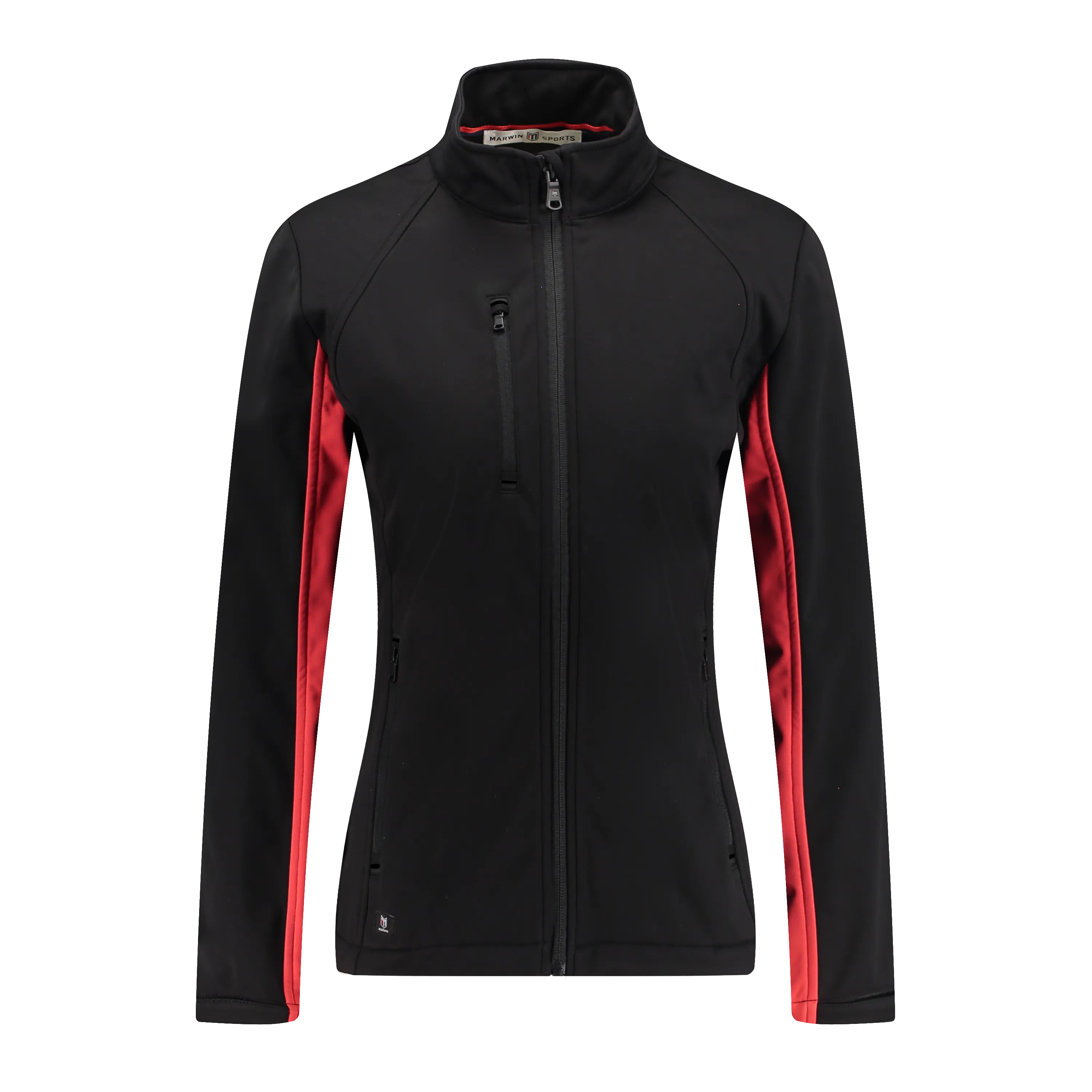 Monarch Black/Red Women's Softshell Jacket