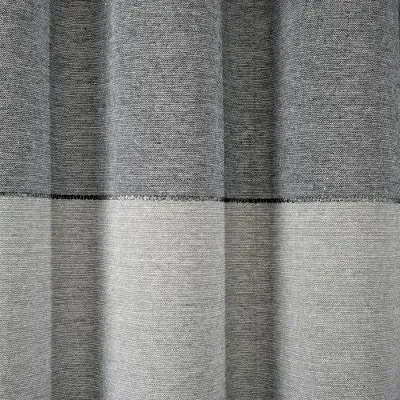 New - 72"x72" Ombre Yarn Dyed Eco Friendly Recycled Cotton Shower Curtain Gray - Lush Décor