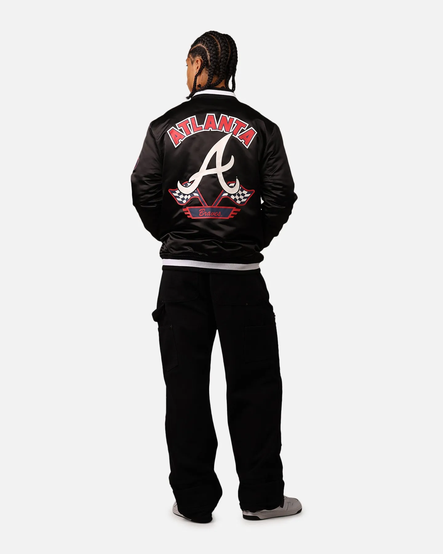 New Era Atlanta Braves 2024 Rally Drive Jacket Black/White