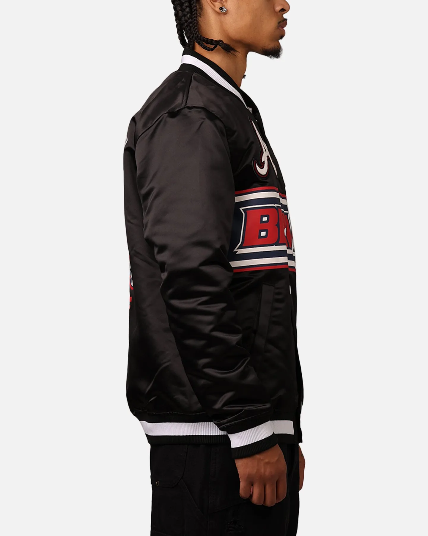 New Era Atlanta Braves 2024 Rally Drive Jacket Black/White