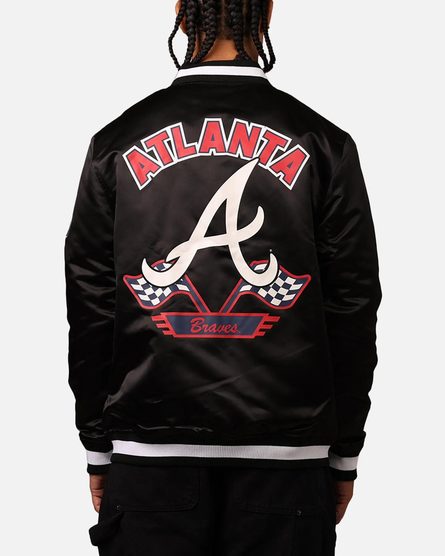 New Era Atlanta Braves 2024 Rally Drive Jacket Black/White