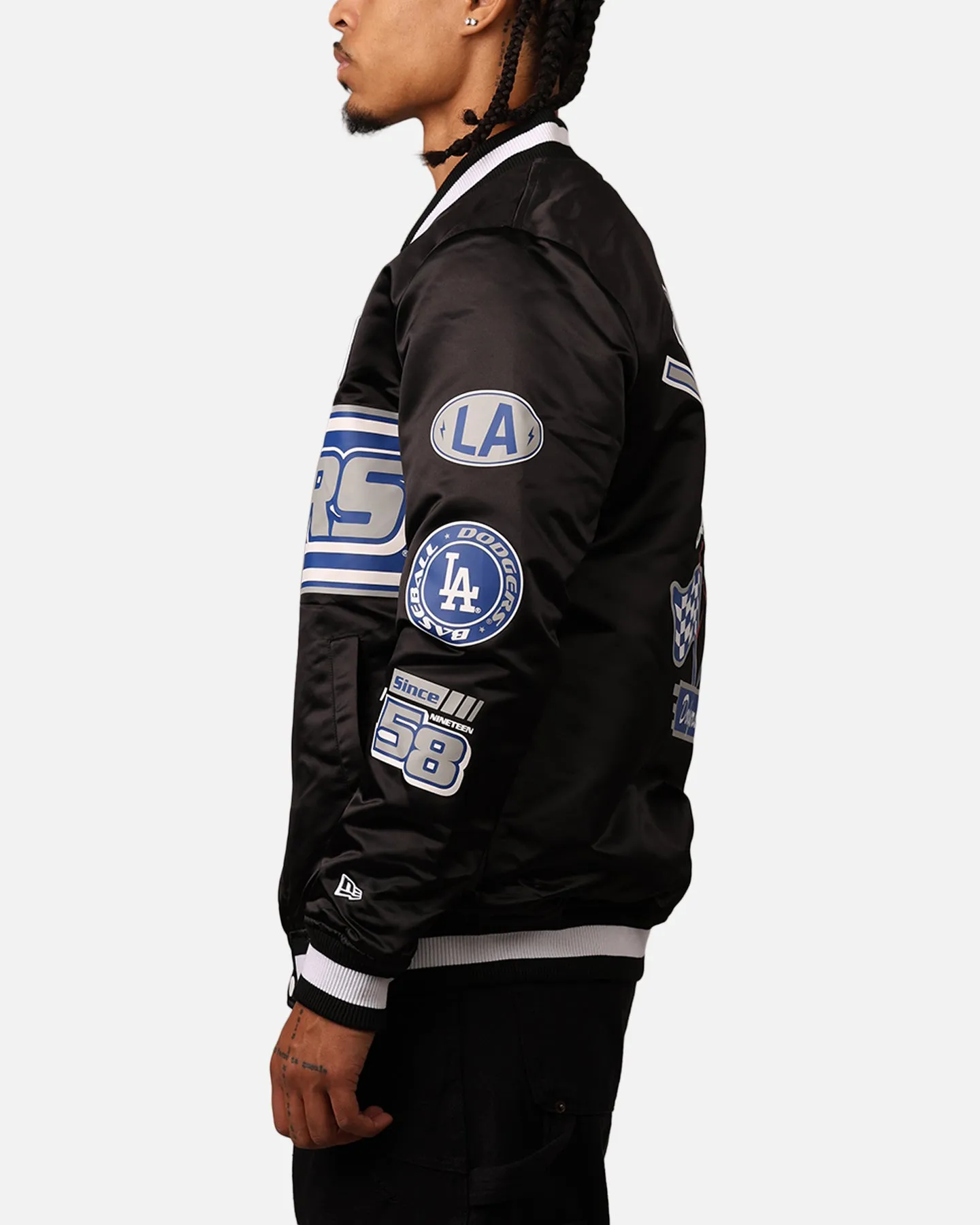 New Era Los Angeles Dodgers 2024 Rally Drive Jacket Black/White