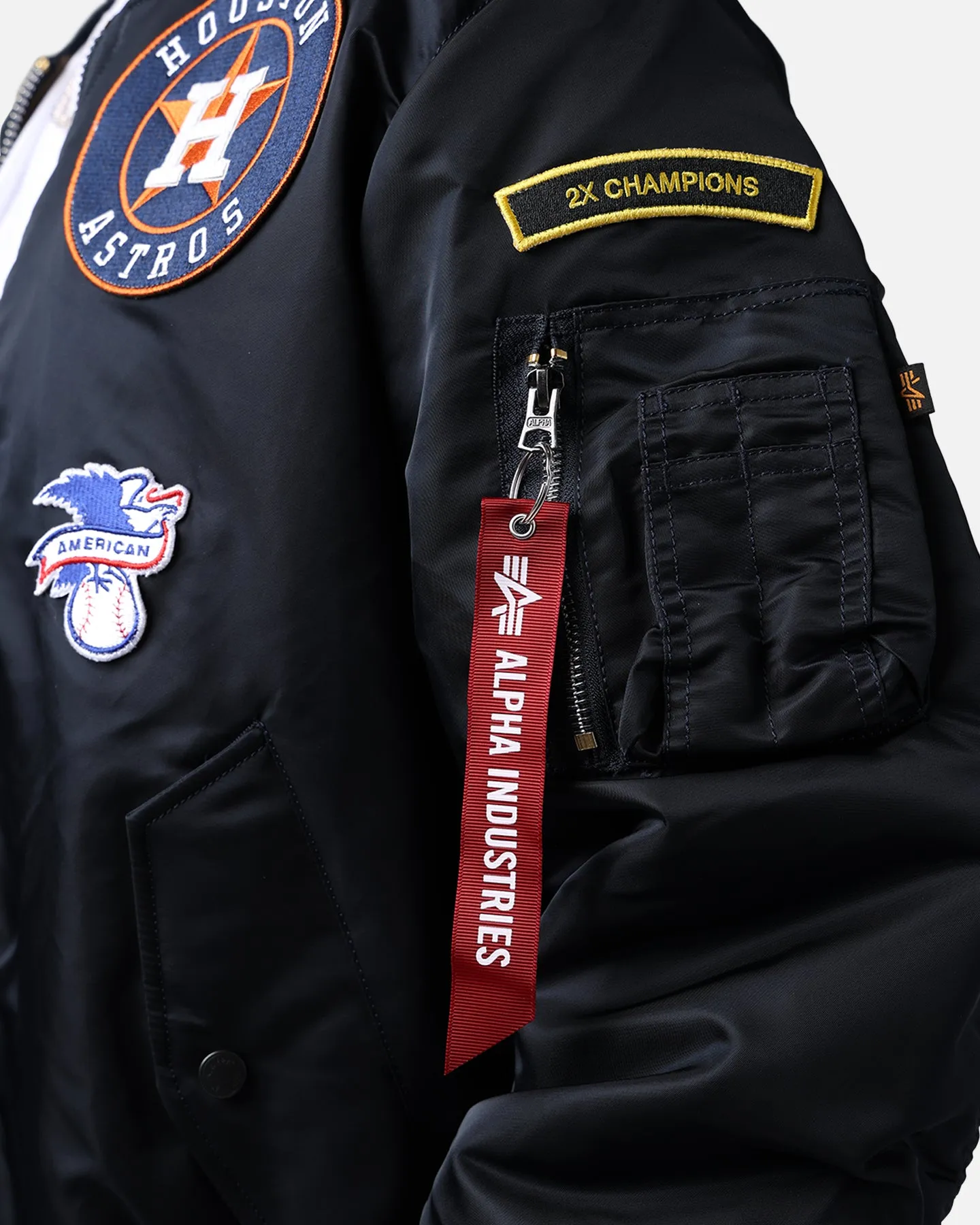 New Era X Alpha Series X MLB Houston Astros MA-1 Bomber Jacket Navy