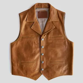 No.39 Classic Saddle Tan Ranchers Vest