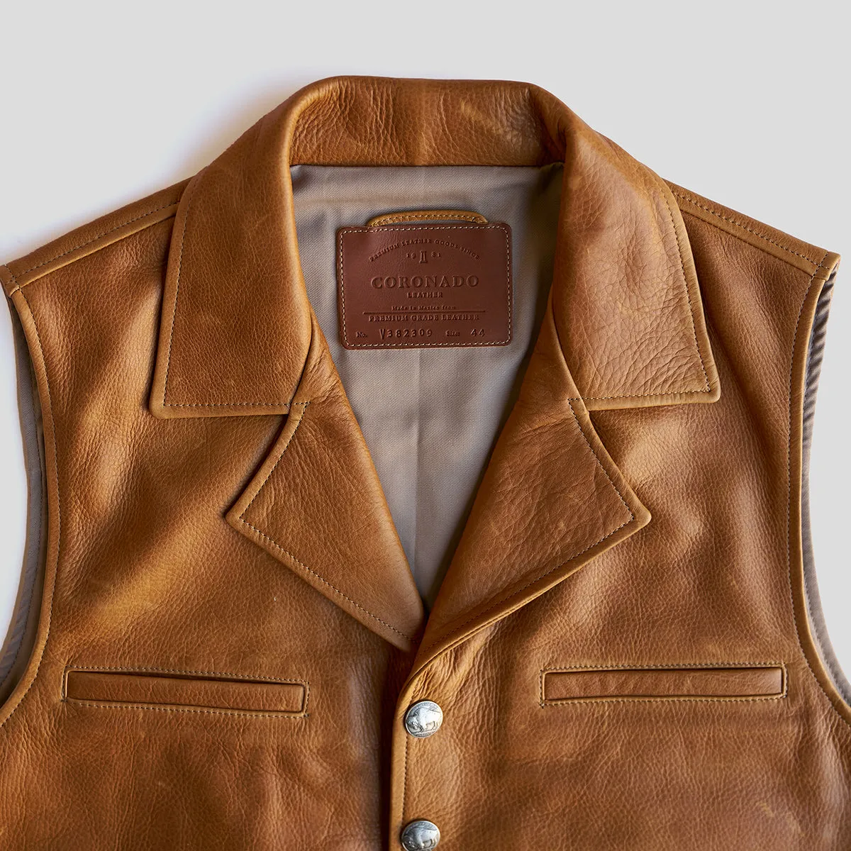 No.39 Classic Saddle Tan Ranchers Vest