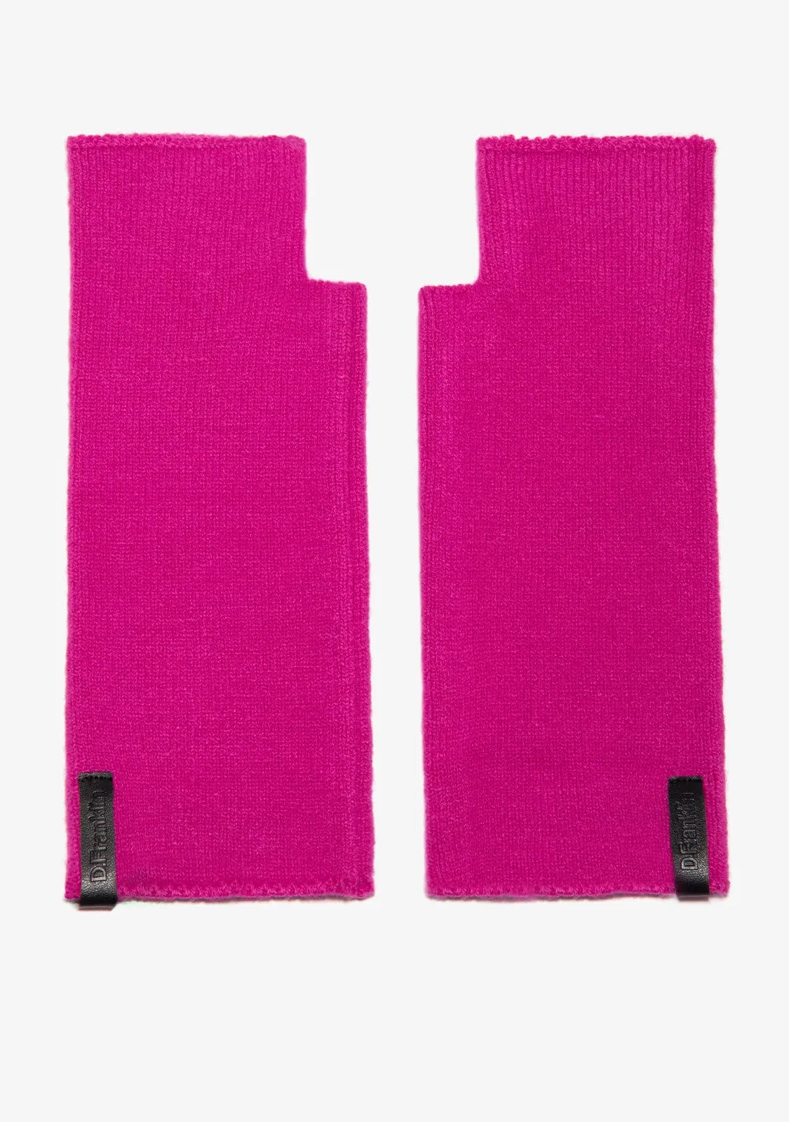 Nordic TRK Knitted Fingerless Gloves Fushsia