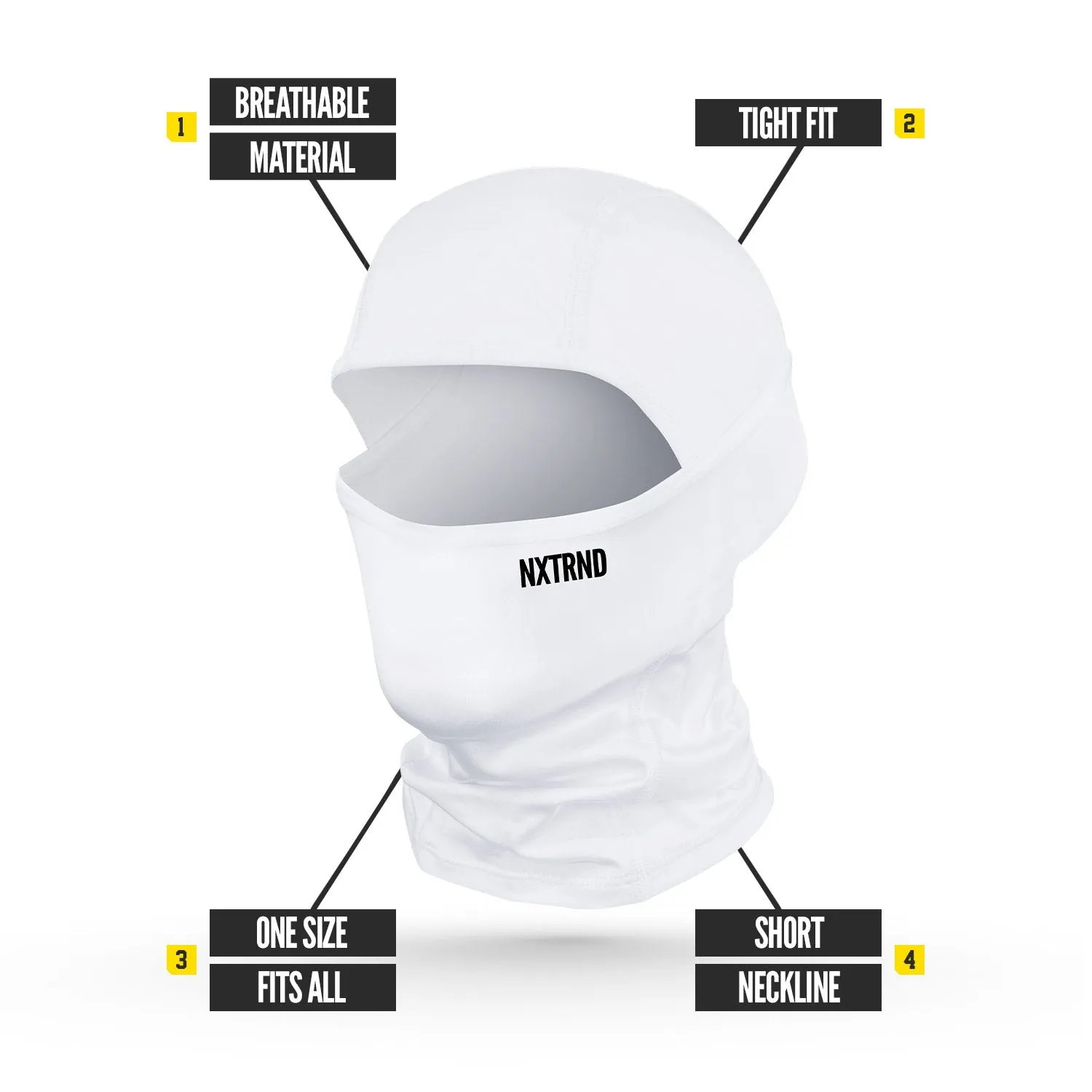 NXTRND Ski Mask White