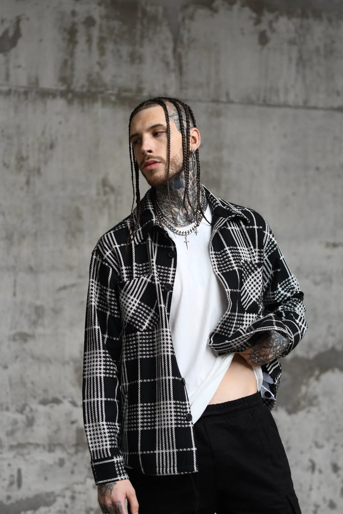 Oversized Flannel Overshirt