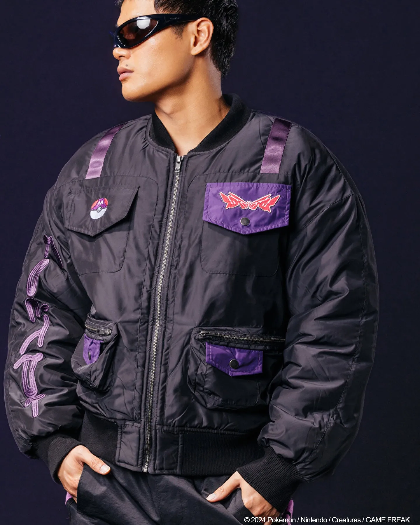 Pokémon By Loiter Master Ball Bomber Jacket Black