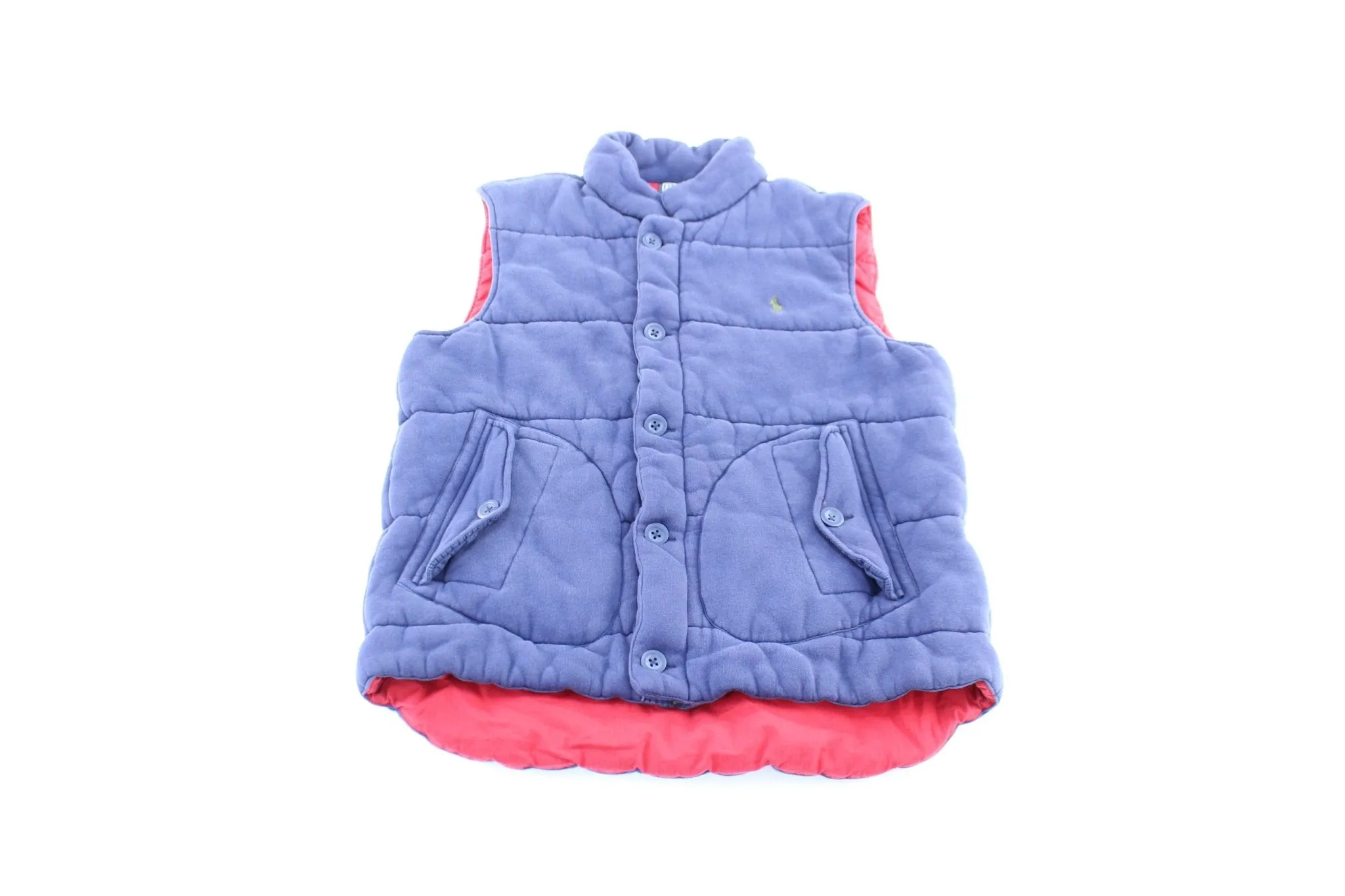 Polo by Ralph Lauren Embroidered Logo Blue Zip Up Vest