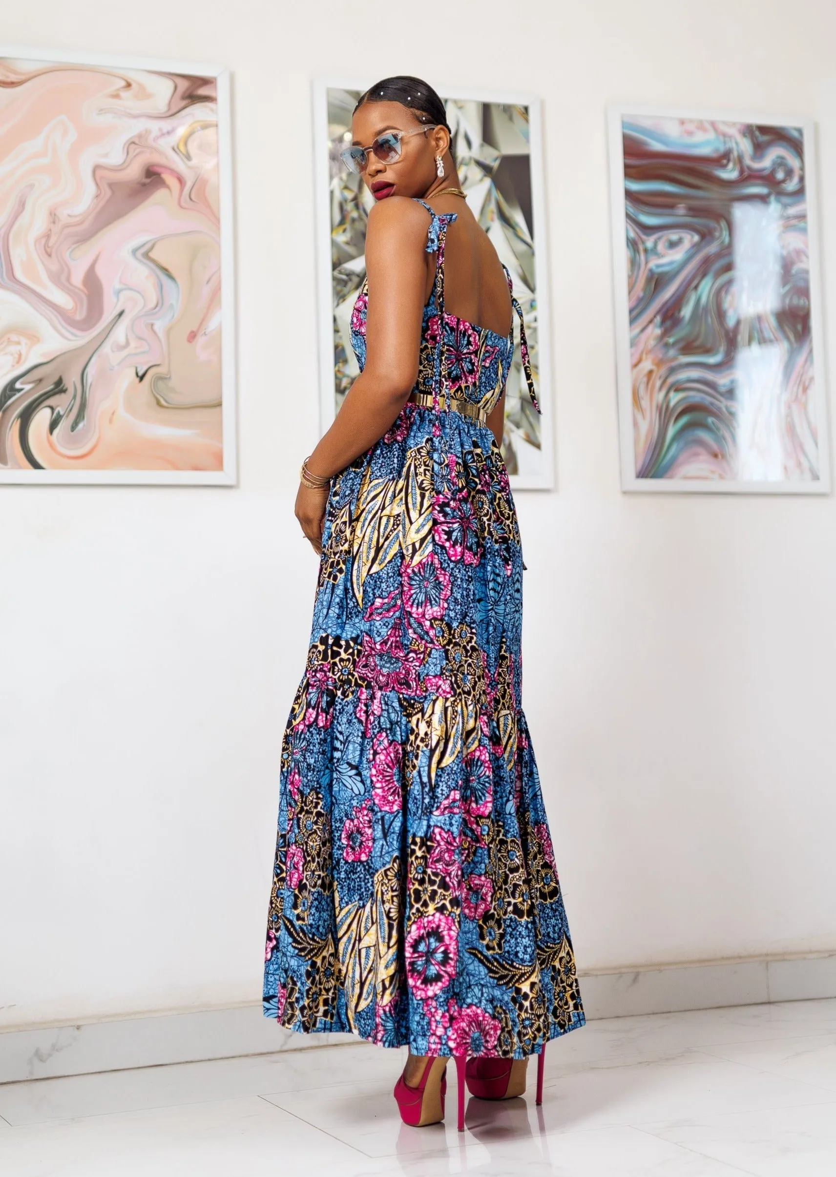 Pre Order:  Obiuno Sleeveless Maxi Dress - DMNJ