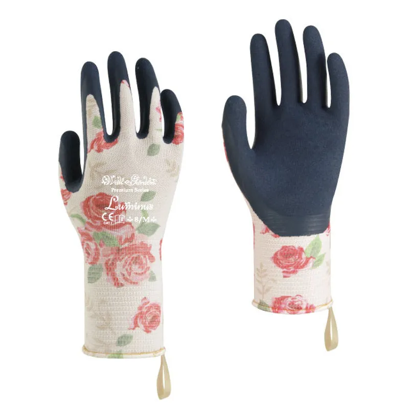 Printed Gardening Gloves Garden Work Digging Soil Picking Vegetables Planting Flowers Rose Cactus Anti-Piercing Anti-Tie Waterproof