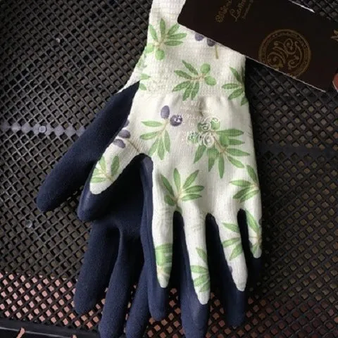 Printed Gardening Gloves Garden Work Digging Soil Picking Vegetables Planting Flowers Rose Cactus Anti-Piercing Anti-Tie Waterproof