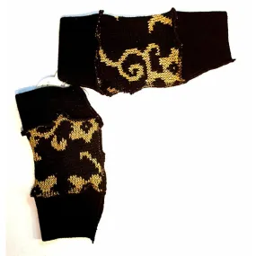 Recycled sweater fingerless gloves reversible. For fun, school, texting, cashiers, elderly, wrists, fingers free.