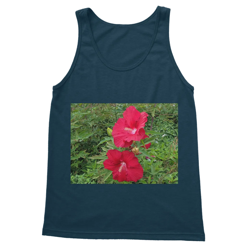 Red Flowers Classic Adult Vest Top