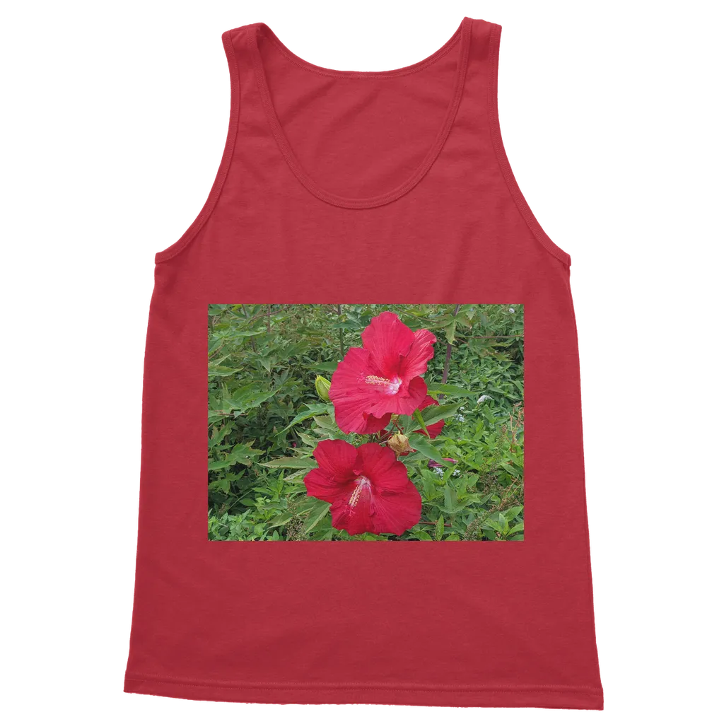 Red Flowers Classic Adult Vest Top