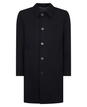 Remus Uomo Aiden Tailored Wool Coat - Navy