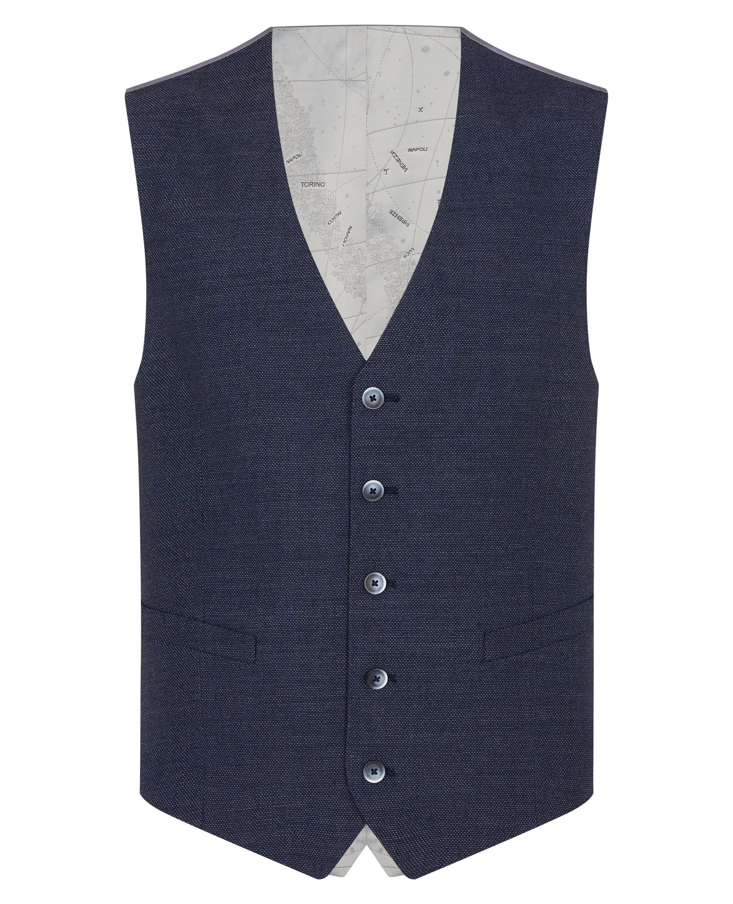 Remus Uomo Pablo Waistcoat - Blue