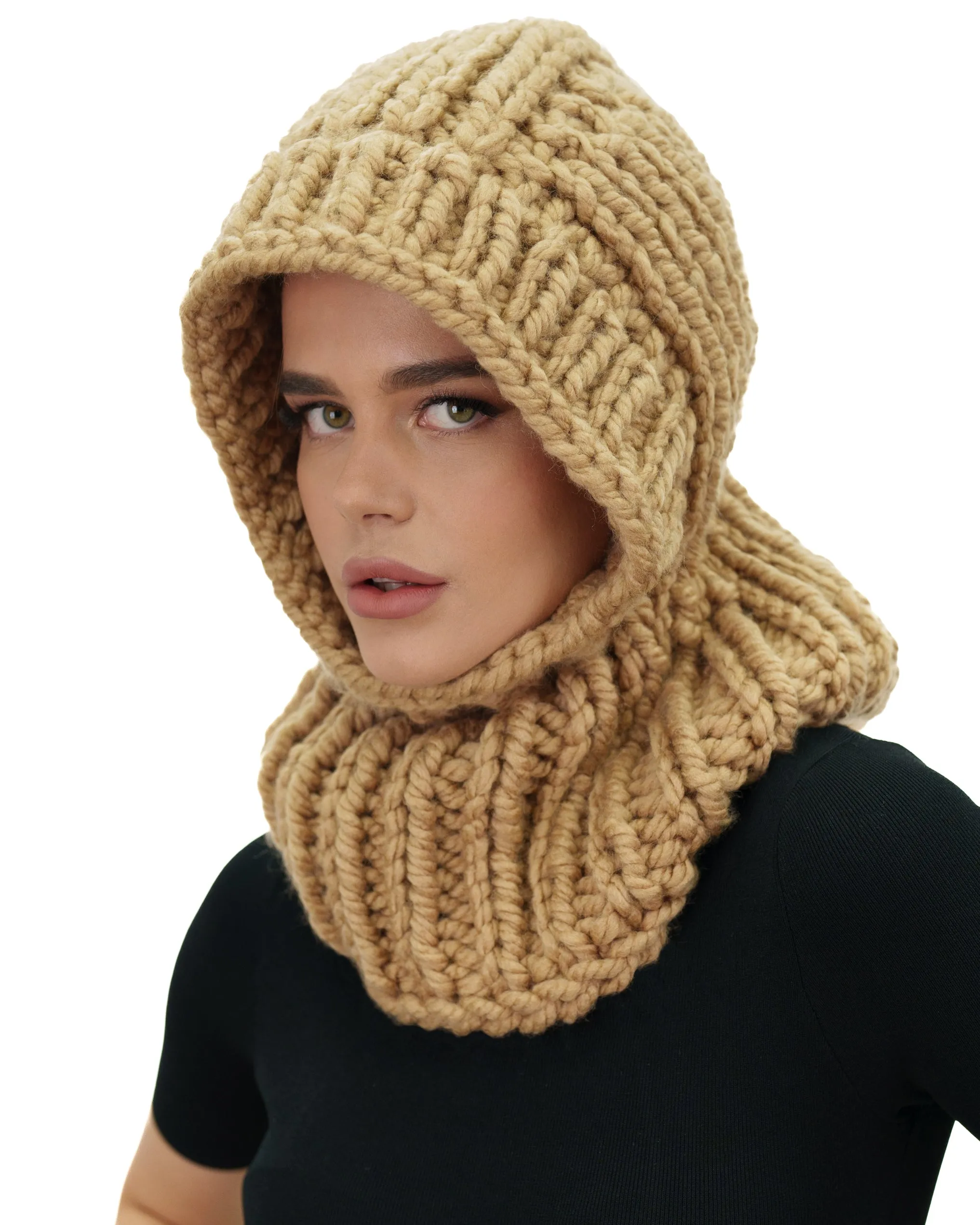 Ribbed Balaclava Hood