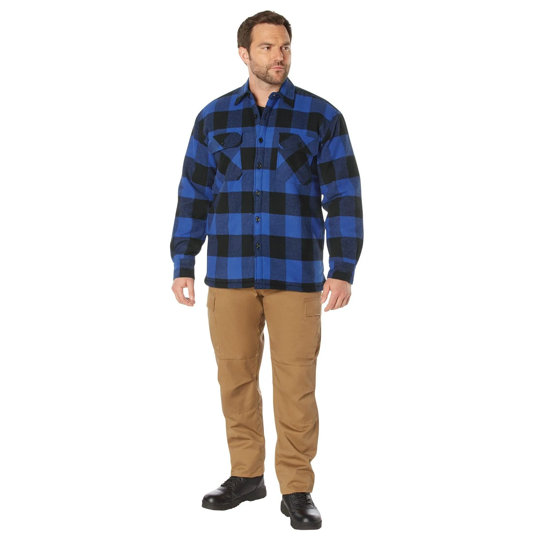 Rothco Extra Heavyweight Buffalo Plaid Sherpa Lined Flannel Shirts