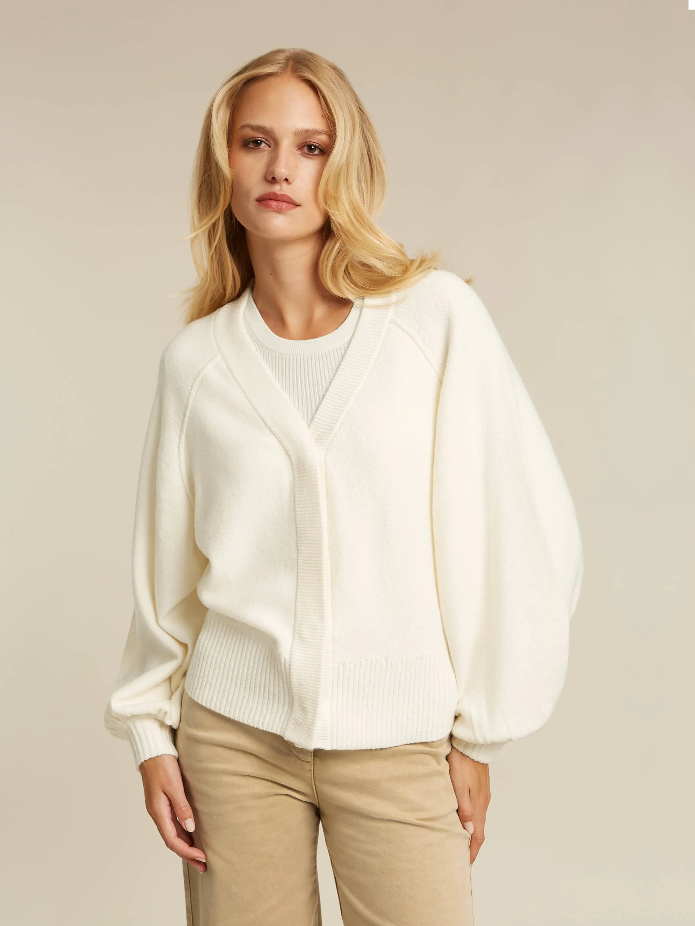 Sage cardigan - Cream