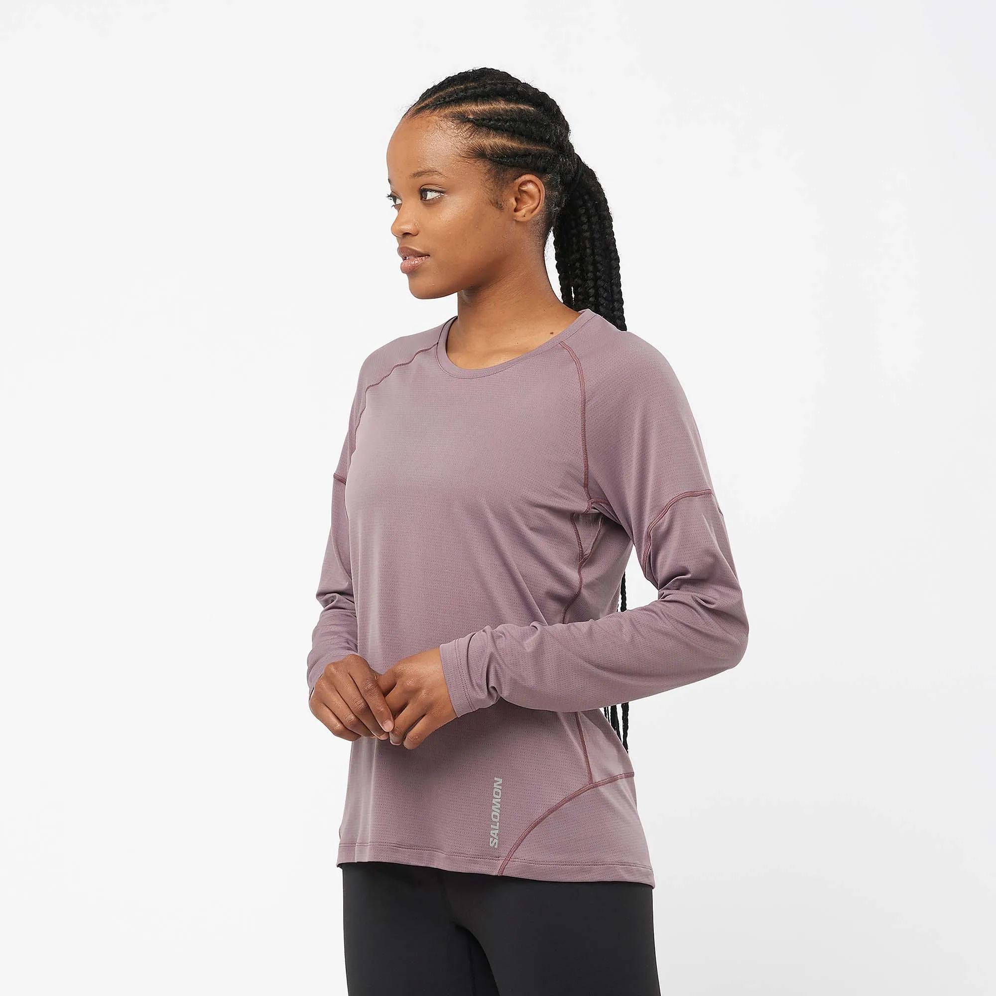 Salomon | Women's Cross Run Long Sleeve T-Shirt - Moonscape