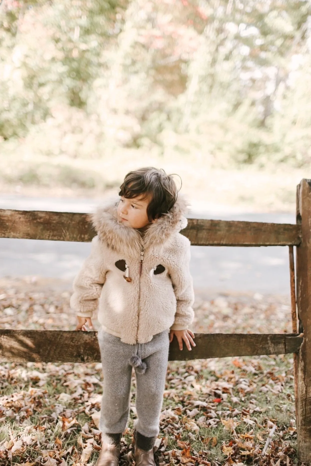 Shearling Camel Bomber Coat