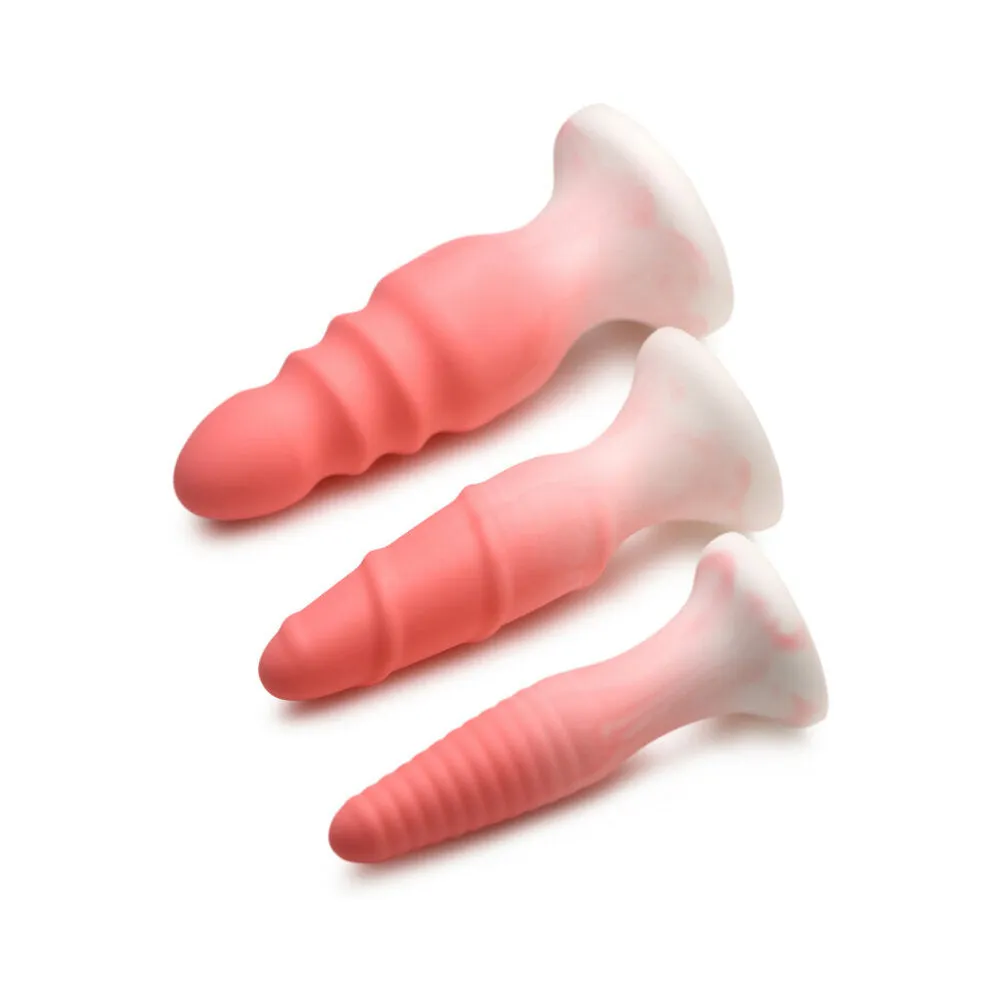 Simply Sweet Silicone Butt Plug Set Pink