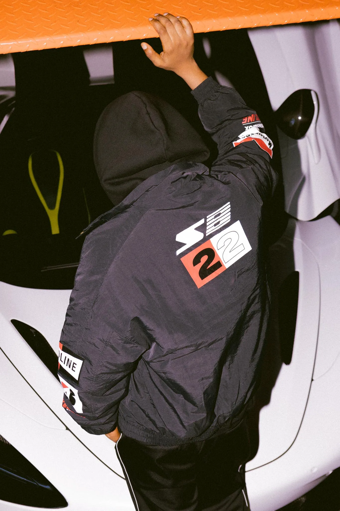 Sneakerbox 'REDLINE' Bomber Jacket Black