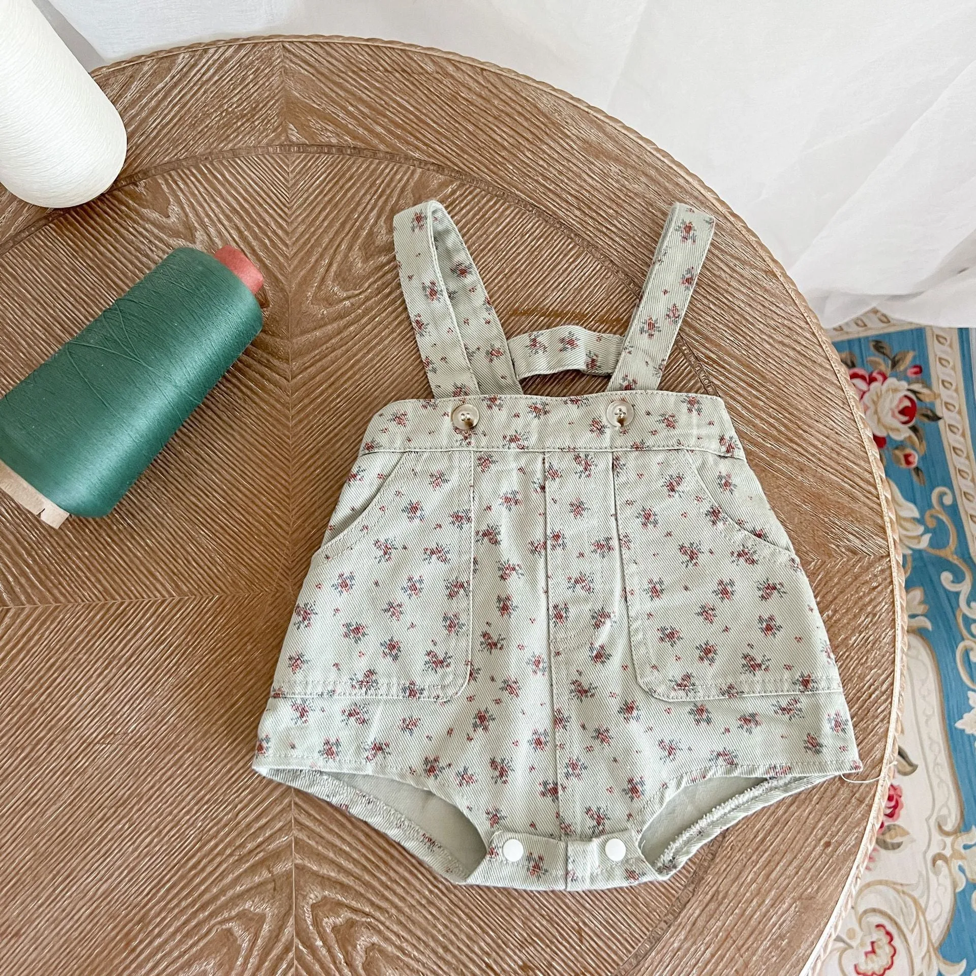 Soft Washed Cotton Denim Overall