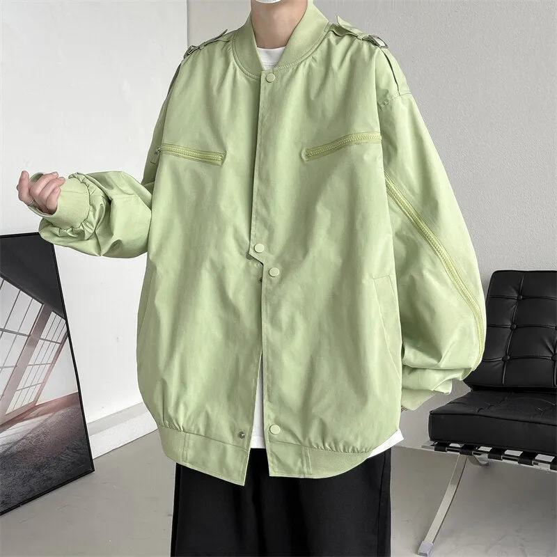 Streetwear Men Black Jackets And Coats Hip Hop Harajuku Men's Windbreaker Overcoat Mens Clothing