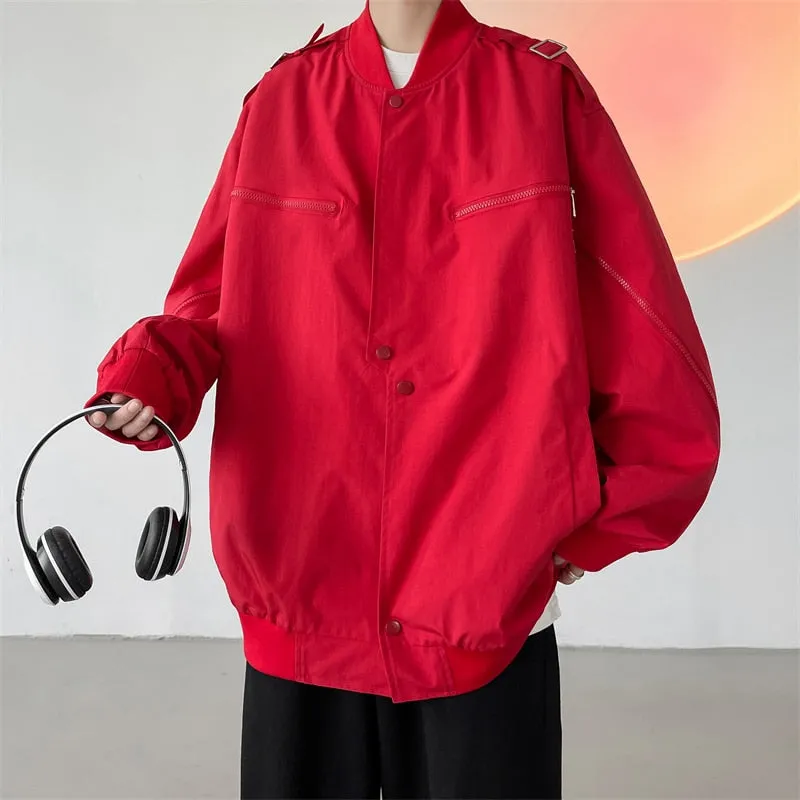 Streetwear Men Black Jackets And Coats Hip Hop Harajuku Men's Windbreaker Overcoat Mens Clothing