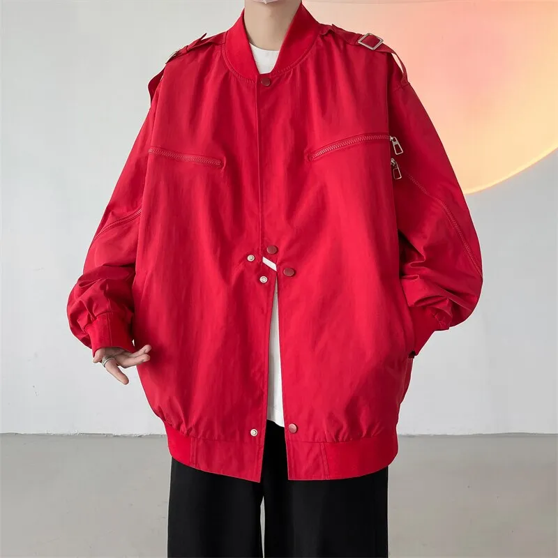 Streetwear Men Black Jackets And Coats Hip Hop Harajuku Men's Windbreaker Overcoat Mens Clothing