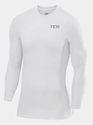 SuperThermal Compression Base Layer Long Sleeve Crew Neck For Men With Brushed Inner Fabric