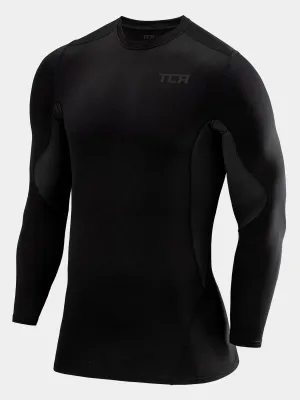 SuperThermal Compression Base Layer Long Sleeve Crew Neck For Men With Brushed Inner Fabric