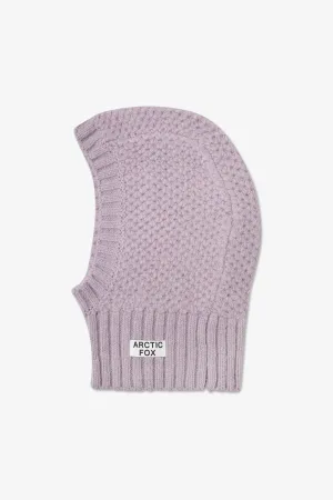 The Alpaca Balaclava Fitted Hood - Lilac