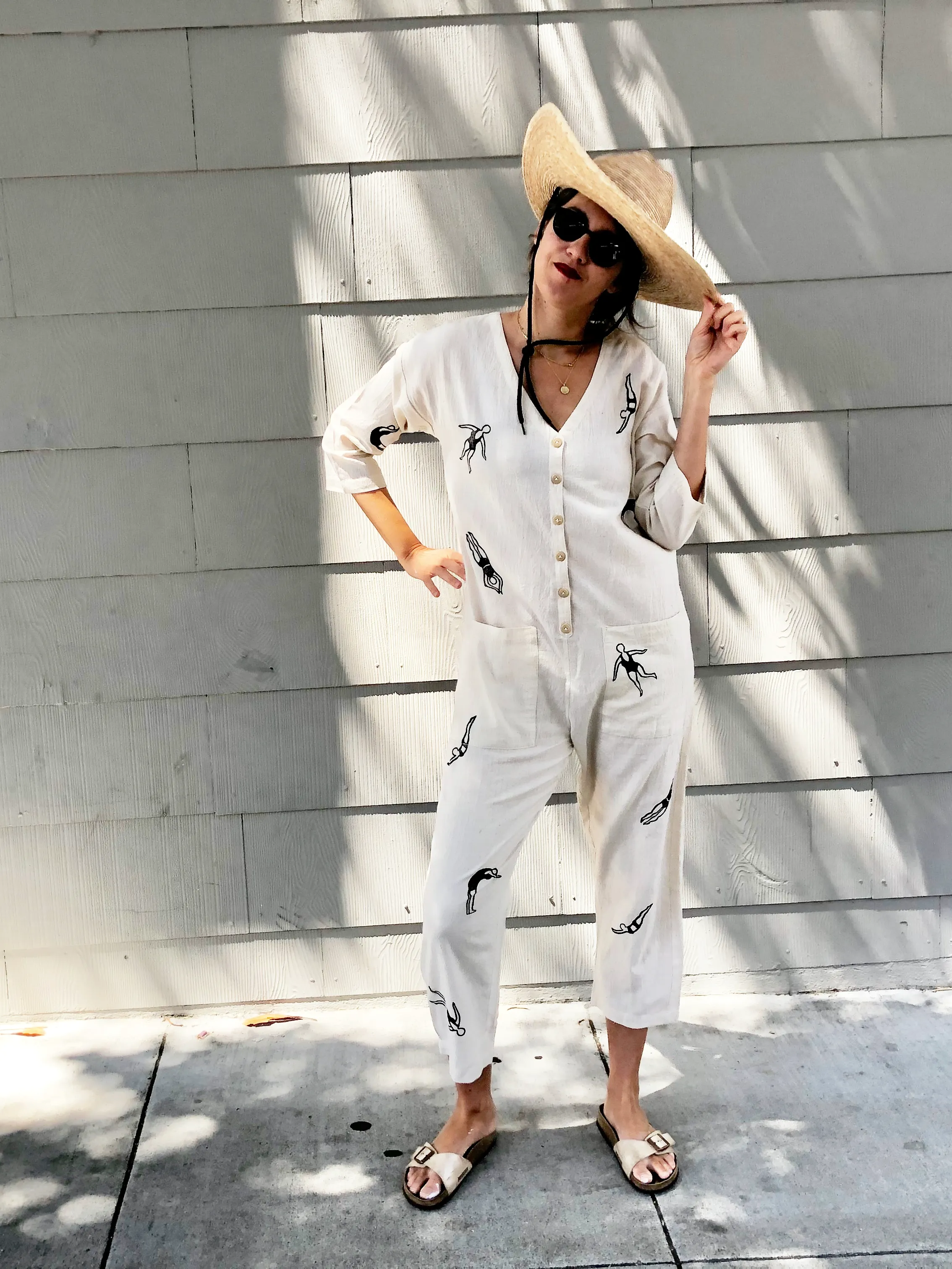 The Swimmers Jumpsuit (XS-L) White or Cream