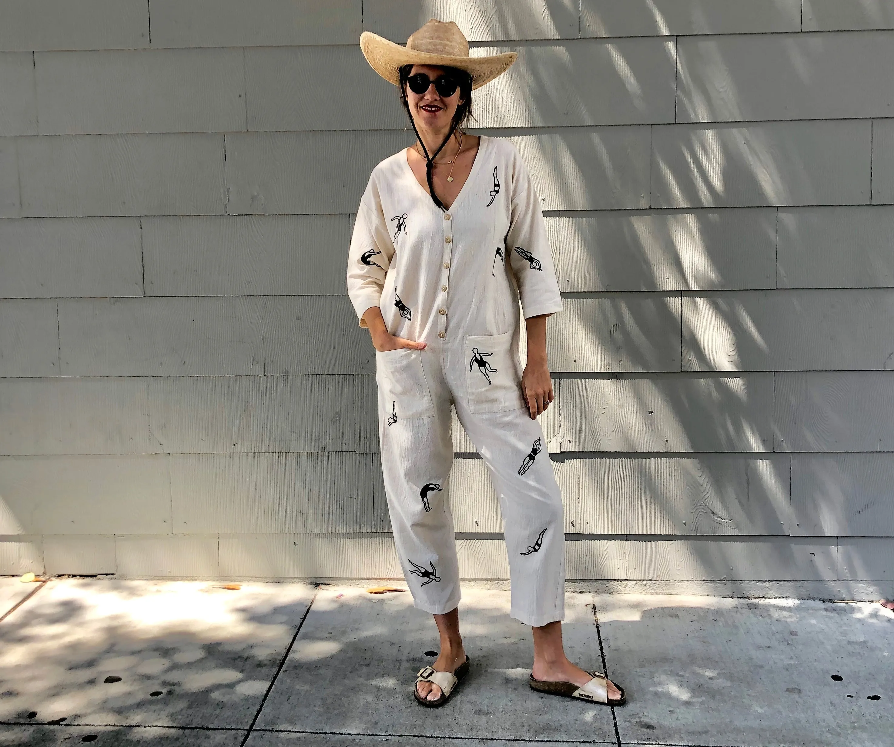 The Swimmers Jumpsuit (XS-L) White or Cream