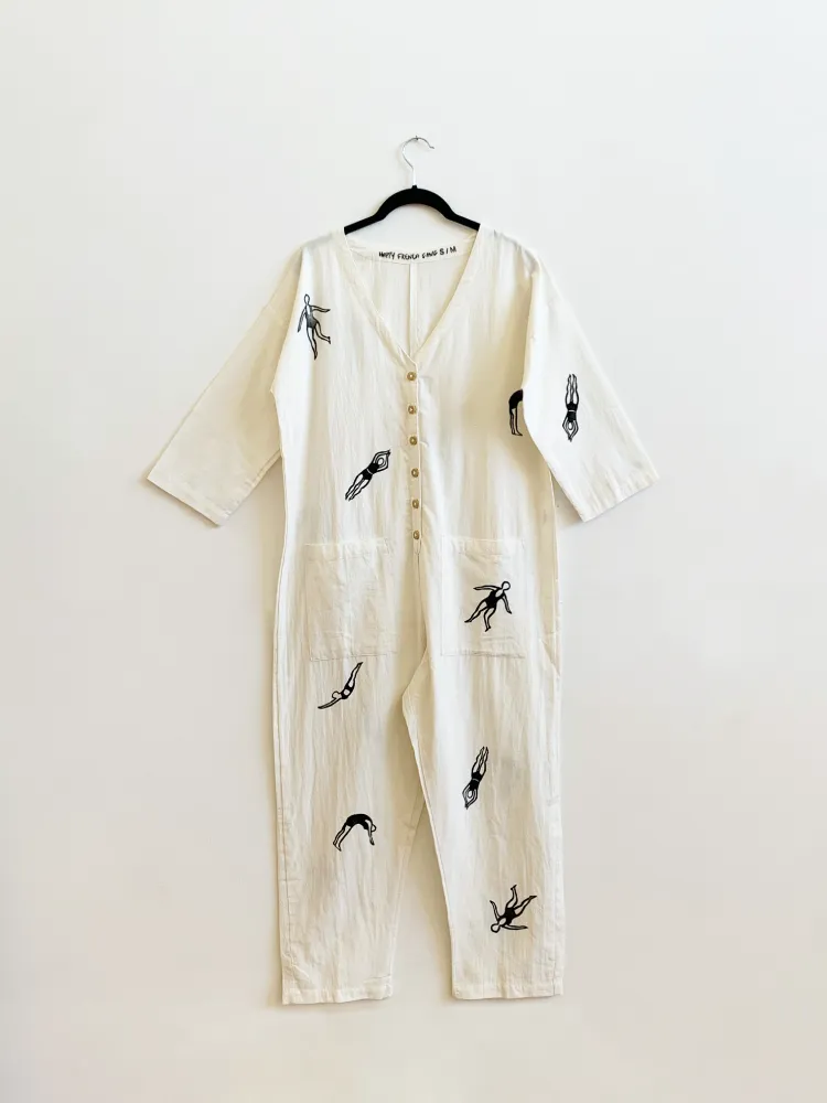 The Swimmers Jumpsuit (XS-L) White or Cream