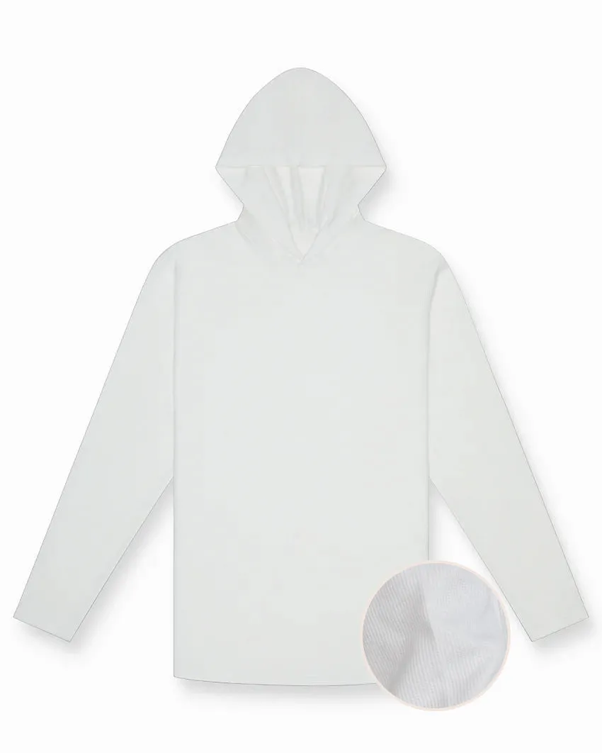 Thermal Hooded Drop-Cut Long Sleeve