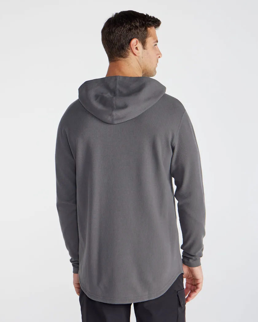 Thermal Hooded Drop-Cut Long Sleeve